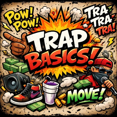 Week 8 finger drumming - learning trap basics including hi-hat rolls, 808 kicks, and half-time snare placement