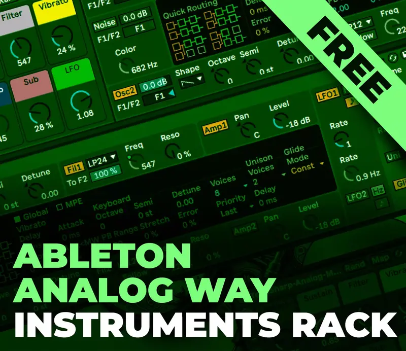 Tone Sharp - Ableton Analog Way - Free Instruments Rack